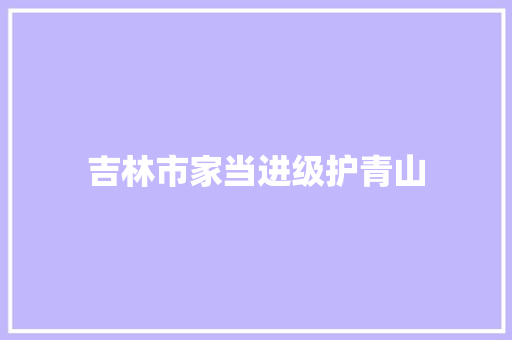 吉林市家当进级护青山 汽车知识